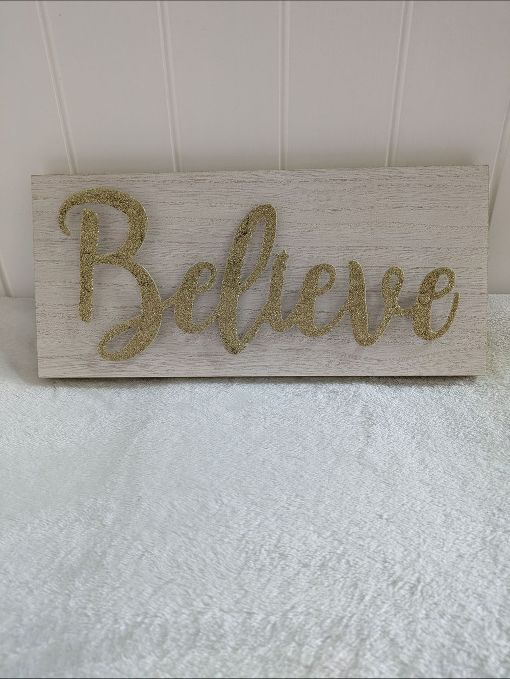 Believe Box Sign